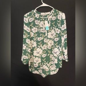 Koda split neck blouse